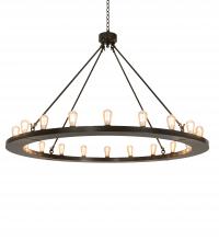 Meyda Black 241212 - 60" Wide Loxley 20 Light Chandelier