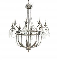 Meyda Black 241448 - 40" Wide Antonia 8 Light Chandelier