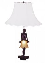 Meyda Black 24172 - 17"H Silhouette 30's Lady Accent Lamp