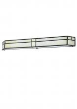 Meyda Black 242167 - 50" Wide Hyde Park Double Bar Mission Wall Sconce