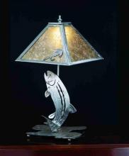 Meyda Black 24231 - 21" High Leaping Trout Table Lamp