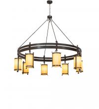 Meyda Black 243019 - 82" Wide Beartooth 8 Light Chandelier