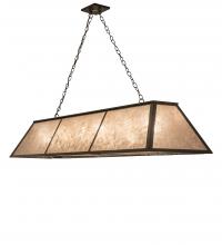 Meyda Black 243050 - 70" Long Tri-Panel Oblong Pendant