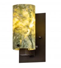 Meyda Black 243528 - 4.5" Wide Cilindro Jadestone Wall Sconce