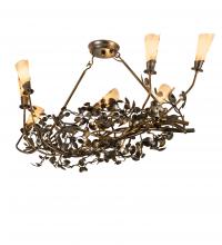 Meyda Black 243530 - 46" Long Vinca Vine 7 Light Chandelier