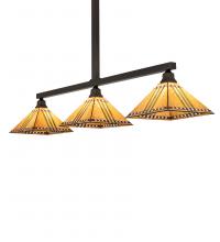 Meyda Black 243955 - 62" Long Prairie Corn 3 Light Island Pendant