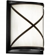 Meyda Black 244395 - 6" Wide Whitewing Wall Sconce