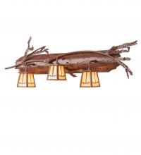 Meyda Black 245403 - 38" Wide Pine Branch Valley View 3 Light Vanity Light