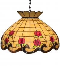 Meyda Black 245984 - 23" Wide Roseborder Pendant