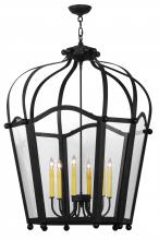 Meyda Black 246270 - 33" Wide Citadel 6 Light Pendant