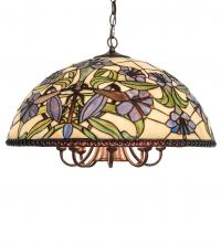 Meyda Black 246673 - 22" Wide Nouveau Lily Pendant