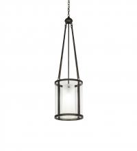 Meyda Black 247186 - 16" Wide Cilindro Campbell Pendant