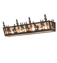 Meyda Black 247190 - 30" Wide Tall Pines Vanity Light