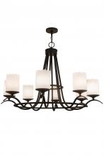 Meyda Black 247296 - 48" Wide Octavia 8 Light Chandelier