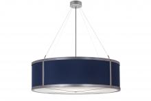 Meyda Black 247607 - 42" Wide Cilindro Textrene Pendant