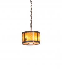 Meyda Black 247785 - 10" Wide Fulton Winter Pine Pendant