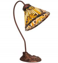 Meyda Black 247794 - 18" High Nuevo Mission Desk Lamp