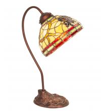 Meyda Black 247825 - 18" High Pinecone Desk Lamp