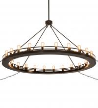 Meyda Black 249013 - 72" Wide Barbury 24 Light Chandelier