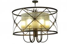 Meyda Black 249906 - 48" Wide Penelope 6 Light Pendant