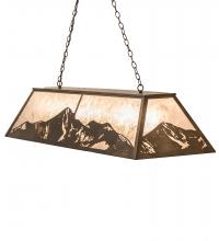 Meyda Black 249972 - 61" Long Mountain Range Oblong Pendant