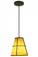 Meyda Black 250004 - 8" Wide Cilindro Palomino Mini Pendant