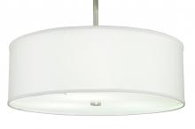 Meyda Black 250070 - 24" Wide Cilindro White Trilam Textrene Pendant