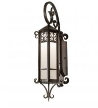 Meyda Black 250471 - 12" Wide Caprice Lantern Wall Sconce