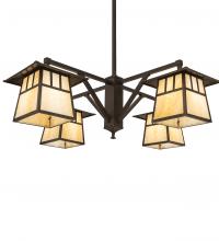 Meyda Black 250681 - 47" Wide Stillwater 4 Light Chandelier