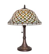 Meyda Black 251312 - 19" High Diamond & Jewel Table Lamp