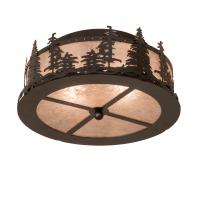 Meyda Black 251453 - 16" Wide Tall Pines Flushmount