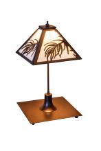 Meyda Black 251508 - 17" Wide Pine Needle Table Lamp