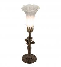 Meyda Black 253423 - 15" High Gray Nouveau Lady Accent Lamp