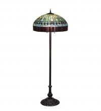 Meyda Black 26491 - 62" High Tiffany Candice Floor Lamp