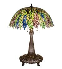 Meyda Black 26575 - 31"H Tiffany Honey Locust Table Lamp