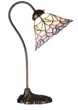 Meyda Black 26590 - 18" High Daffodil Bell Desk Lamp