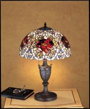 Meyda Black 26674 - 24" High Renaissance Rose Table Lamp