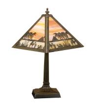 Meyda Black 26843 - 10" High Camel Mission Accent Lamp