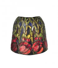 Meyda Black 27247 - 5"W Red Rosebud Shade