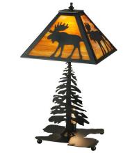 Meyda Black 27293 - 21"H Lone Moose Table Lamp