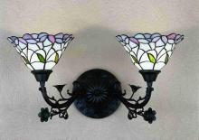 Meyda Black 27391 - 12.5" Wide Daffodil Bell 2 Light Wall Sconce