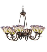 Meyda Black 27398 - 33"W Daffodil Bell 6 LT Chandelier