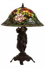 Meyda Black 27820 - 21.5"H Rosebush Table Lamp