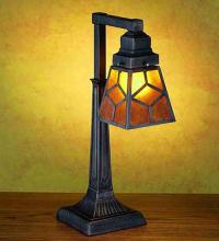 Meyda Black 27881 - 20" High Diamond Craftsman Desk Lamp