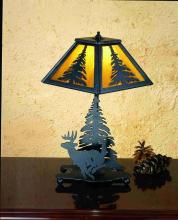 Meyda Black 28273 - 14"H Lone Deer Accent Lamp