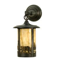 Meyda Black 28785 - 8"W Fulton Bear Creek Hanging Wall Sconce