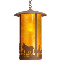 Meyda Black 28792 - 16" Wide Fulton Moose Creek Pendant