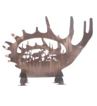 Meyda Black 29076 - 24"W Moose Antler Log Holder