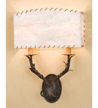 Meyda Black 29143 - 14.5"W Ranchero Wall Sconce