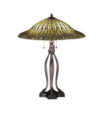 Meyda Black 29385 - 31"H Tiffany Lotus Leaf Table Lamp